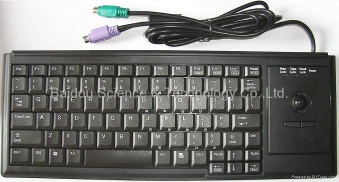 Germany CHERRY Standard Laptop-type Industrial Keyboard K88D with Trackball