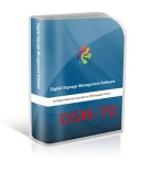 Digital Signage Software for Server and Management, support content management, log report - DSM70