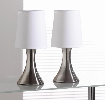 Twin touch table lamp