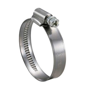 Non-perforated hose clamp