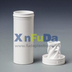 plastic effervescent tablet tube with spring cap - 007
