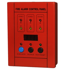 2 Zones Mini Conventional Fire Alarm Control Master Panel - 1002S