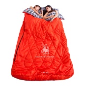 Thick double flannel winter sleeping bag H84 - H84