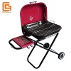 Trolley Type Foldable Portable Wheeled Charcoal Grill BBQ Outdoor Picnic