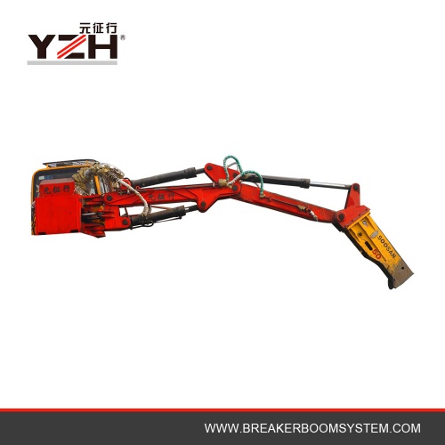 Hydraulic Type Stationary Rock Breaker Boom System For Jaw Crusher - YZH