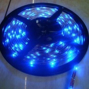 Blue flexible LED strip light, 3m tape on back