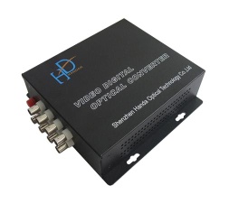 Video Fiber Converter, 8-channel Video Optic Fiber Device with Single-mode and 8MHz Video Bandwidth