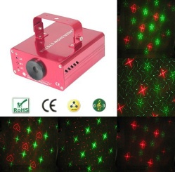 red and green laser stage light party light