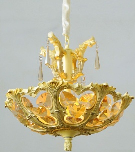 Gold color Crystal Chandelier Light