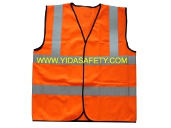 High visibility roadway reflective safety vest jackets