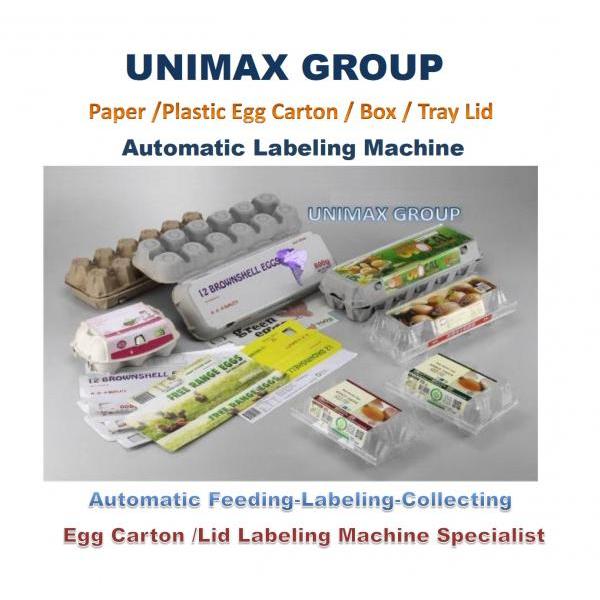 Automatic Egg Carton / Box/ Tray Lid Labeling Machines - Egg Carton/Box/Tray Lid Labeling Machines for Paper Pulp & Plastic Series (161)