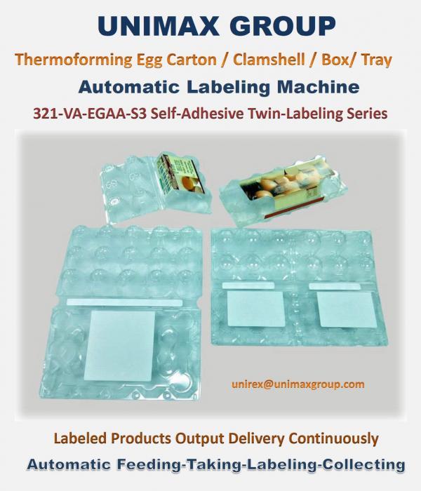 Plastic/PET Thermoforming Egg Carton Labeling Machine