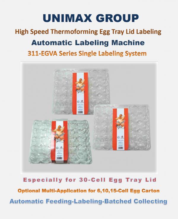 High Speed Egg Tray Lid /Carton Labeling Machine