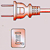 AC Power Cordset: USA, China 2 Pole Type (1)