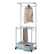 Clothes Rack with Storage Cabinet - 2 Closet