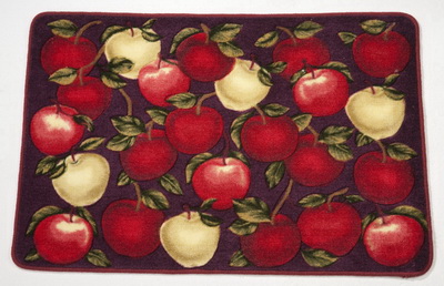 Apple design printed rug