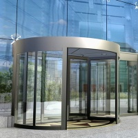 automatic revolving door