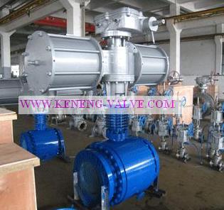 trunnion type ball valve