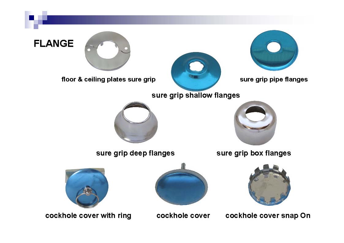 sure grip flange for bathroom accessories