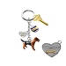 Enamel keychain unique pet themed gifts for pet lover