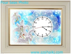 Bell    wall clcok .  Three-dimensional wall clock .clcok