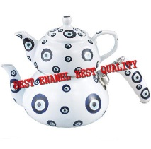 porcelain enamelware teapot kettle