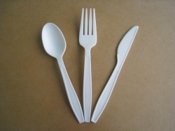 100% biodegradable and compostable heat resistant PLA cutlery