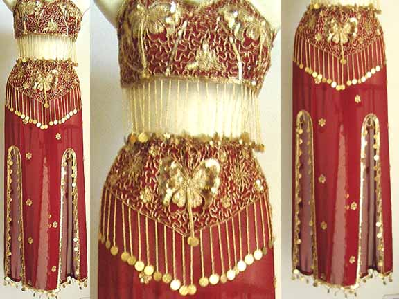 Maroon Belly Dancer Costume USD49.99