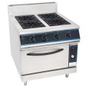 Deluxe 4-Burner Gas Range with Oven