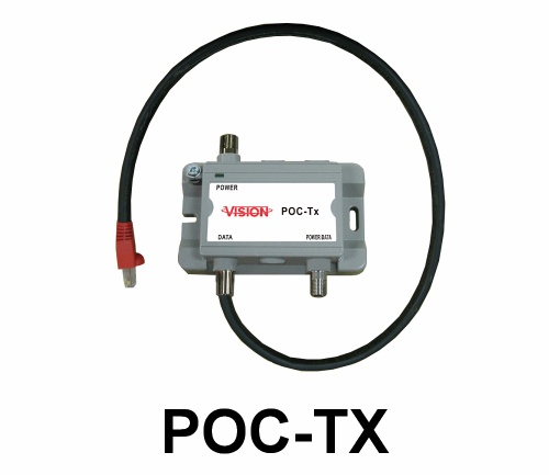 Ethernet+Power over Coax Transmitter