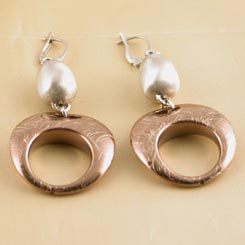 Silver earrings