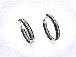 Genuine diamond earrings