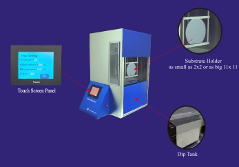 Laboratory dip coater with longer withdrawal distance