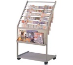 Newspaper and magazine rack