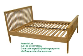 wooden bed