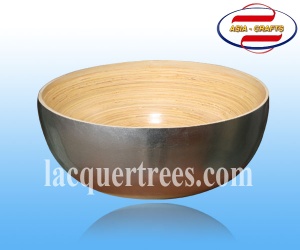 salad bamboo bowl, kitchen lacquer ware