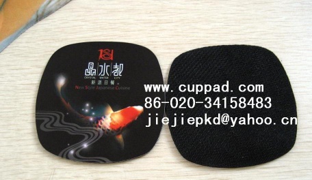 pvc soft rubber coaster