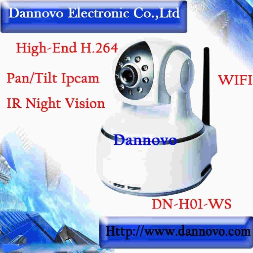 H.264 Pan/Tilt Wireless IR IP Camera