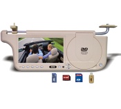 Sun-visor DVD player