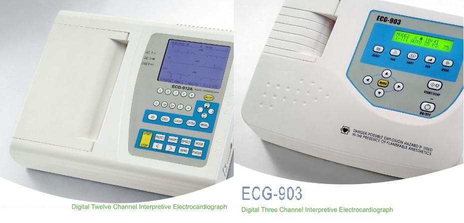 ECG Machine-Digital Single Channel and three channels