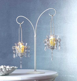 MINI CHANDELIER VOTIVE STAND