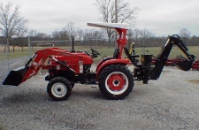 front end loader & backhoe