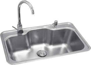 stainless steel sink