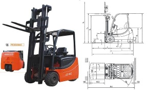 Battery Forklift FE3D20AC