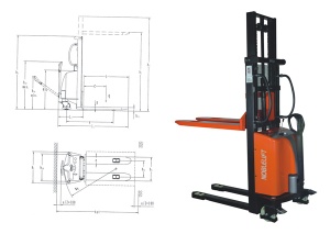 Semi-electric Stacker SPM1016/25/30