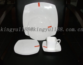 20 pcs square dinnerware