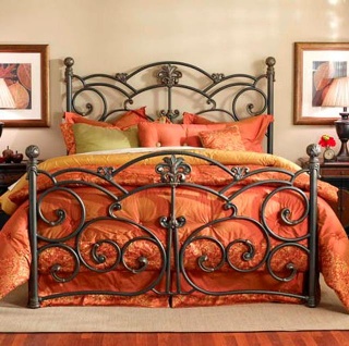 Wrought iron bed