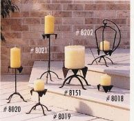 Wrought iron candle stand