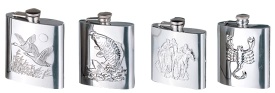 EMBOSSED HIP FLASK