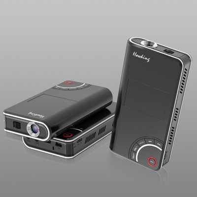 private mini projector in black